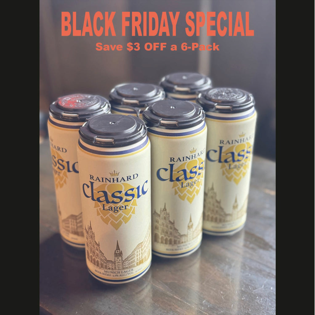 BLACK FRIDAY DEAL - Classic Lager 6 PK $3 OFF