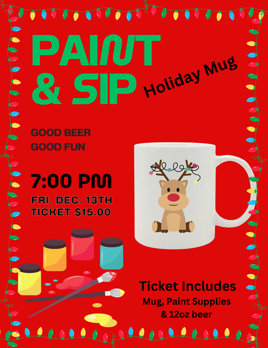 Paint N' Sip Holiday Mug Edition